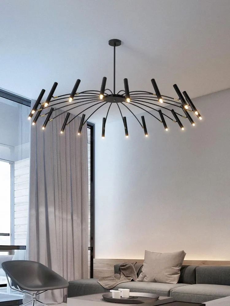 Pendellampor atmosfärisk minimalistisk nordisk stil enkel kreativ avancerad ljus lyxig hemmahus vardagsrum lampa matsal hängande lampspenda