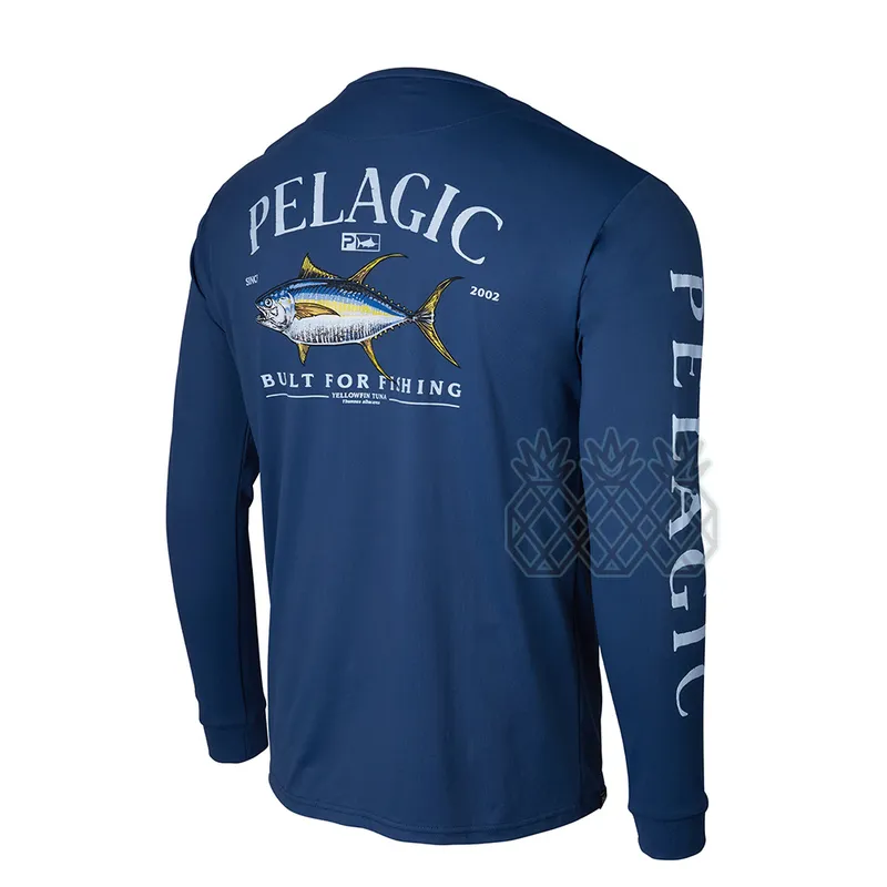 PELAGIC Fishing Shirt Summer Long Sleeve Shirt UPF50 Quick Dry Breathable  Fishing Clothes Sports Clothes Anti-UV Fishing Shirts 220718