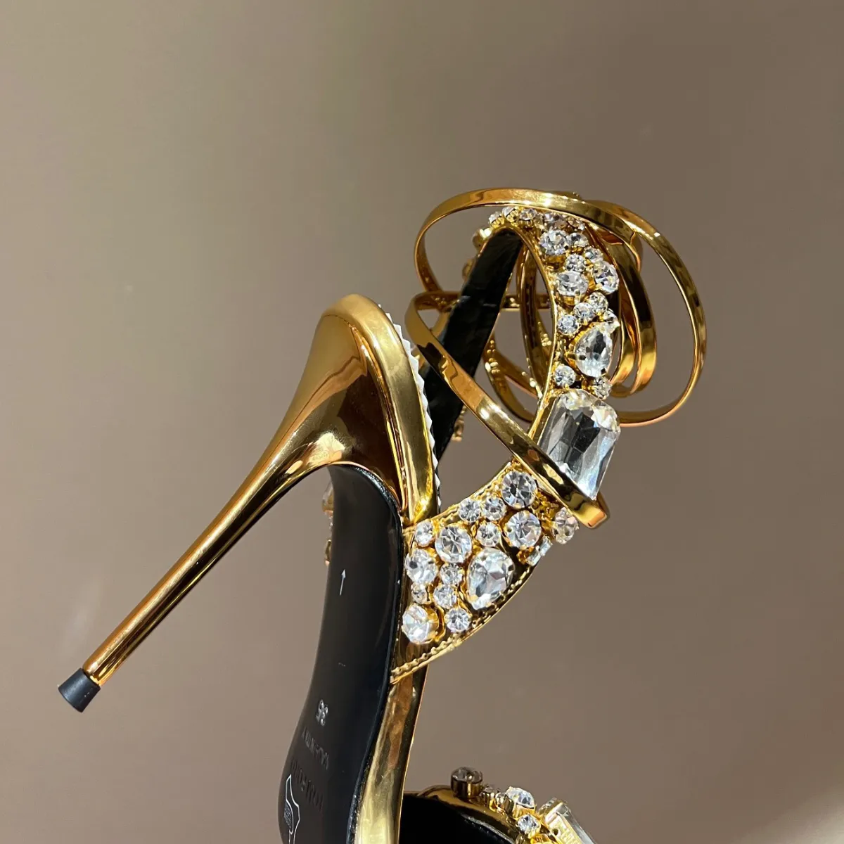 Stunning Luxury / Gorgeous Pearl Rhinestone Wedding Shoes 2020 Leather  Waterproof 14 cm Stiletto Heels Round Toe