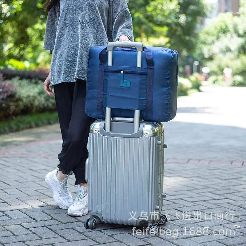 Sac de rangement de voyage pliant coréen grande capacité bagages vêtements pour hommes et femmes chaussures tri1