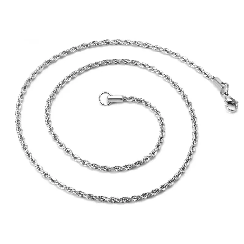 Men's Curb Link Stainless Steel 3MM Chain Necklace Jewelry P 6755