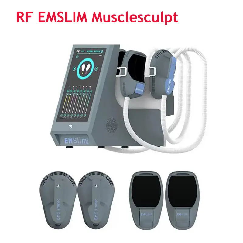 NIEUW RF HIEMT EMSLIM ELEKTROMAGNETISCHE SPUSCLEBOUW SLEUGING VET VET LOSS EMS Body Machine CE FDA goedkeuring 2 jaar garantie