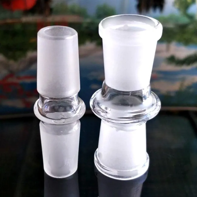 14mm 18mm mâle femelle fumer Bong verre adaptateur convertisseur pour fumeurs Bongs Banger bol épais Forsted Pyrex tuyaux d'eau adaptateurs