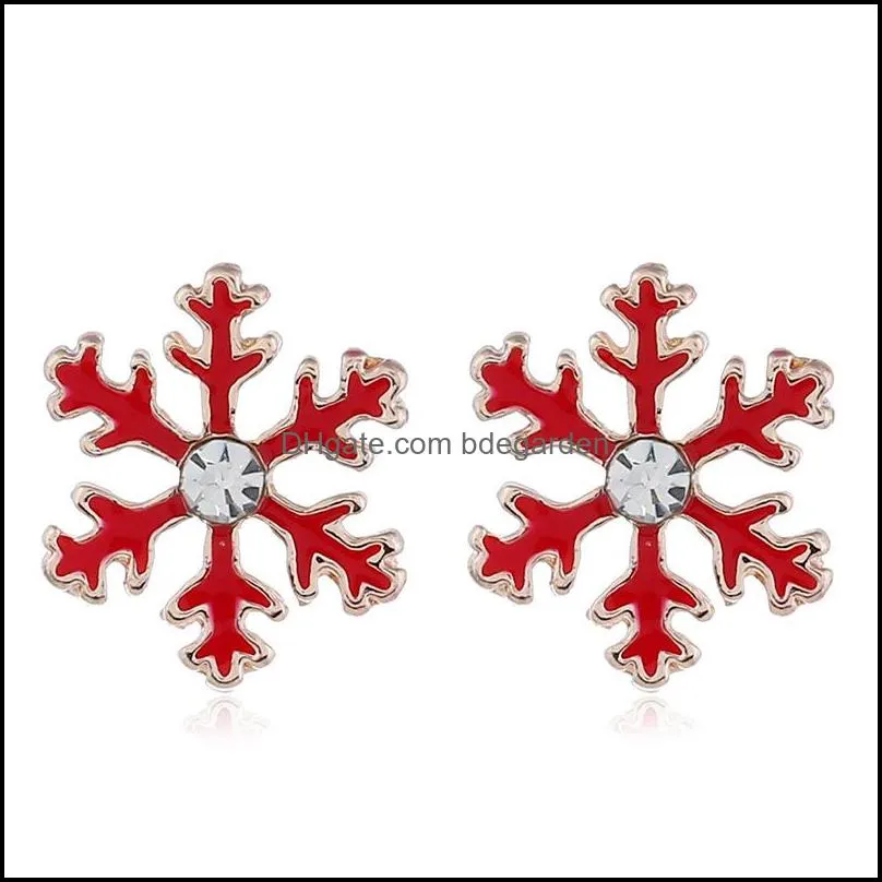 wholesale- personality trend of women`s earrings with explosive drops of oil and snow