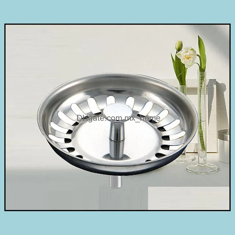 High Quality 79.3mm 304 Stainless Steel Kitchen Drains Sink Strainer Stopper Waste Plug Filter Bathroom Basin Drain