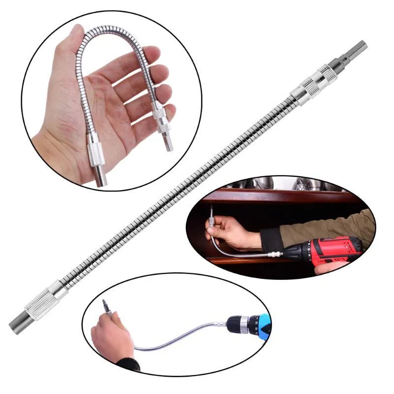 Hand Tools Flexible Shaft Tool Extension Screwdriver Drill Bit Holder Wide Angle Socket Driver Adapter Hex ConnectingHand