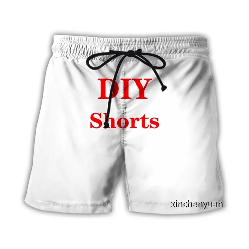 Design personalizzato fai -da -te Shorts 3D Immagine di stampa 3D Donne sciolte maschi Suda Sude Fornitori di pantaloni elastici per drop shipper 220707