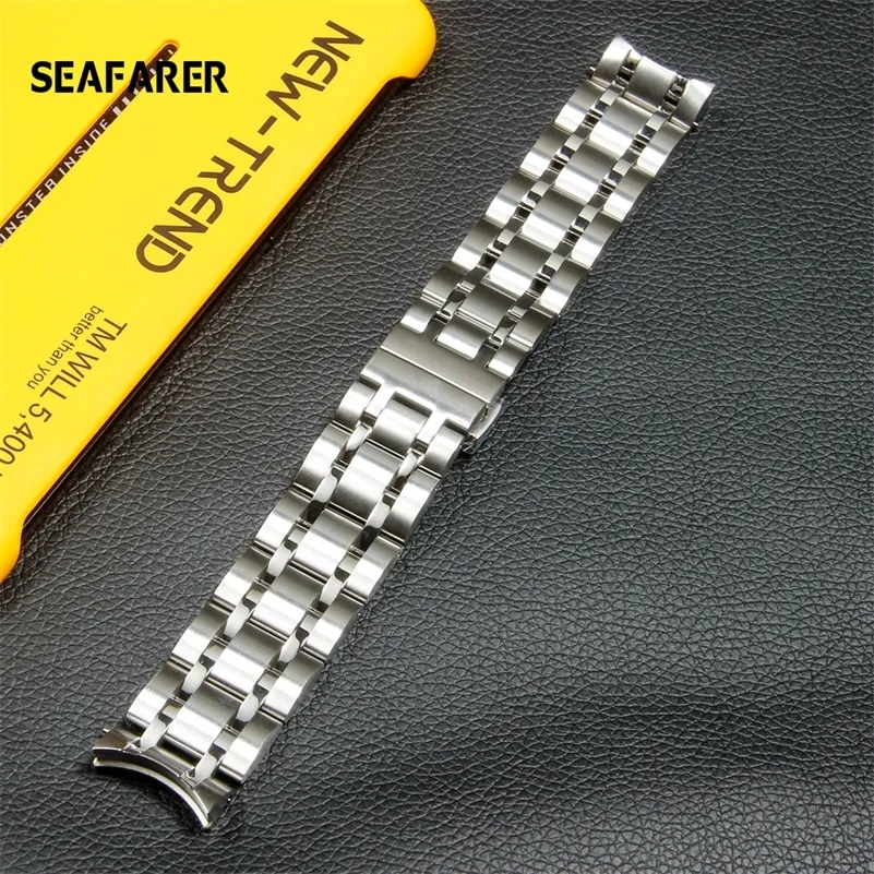 Curved End Stainless Steel Watchband for Tissot 1853 Couturier T035 18mm 22mm 23mm 24mm Watch Band Women Men's Strap Bracelet 220622