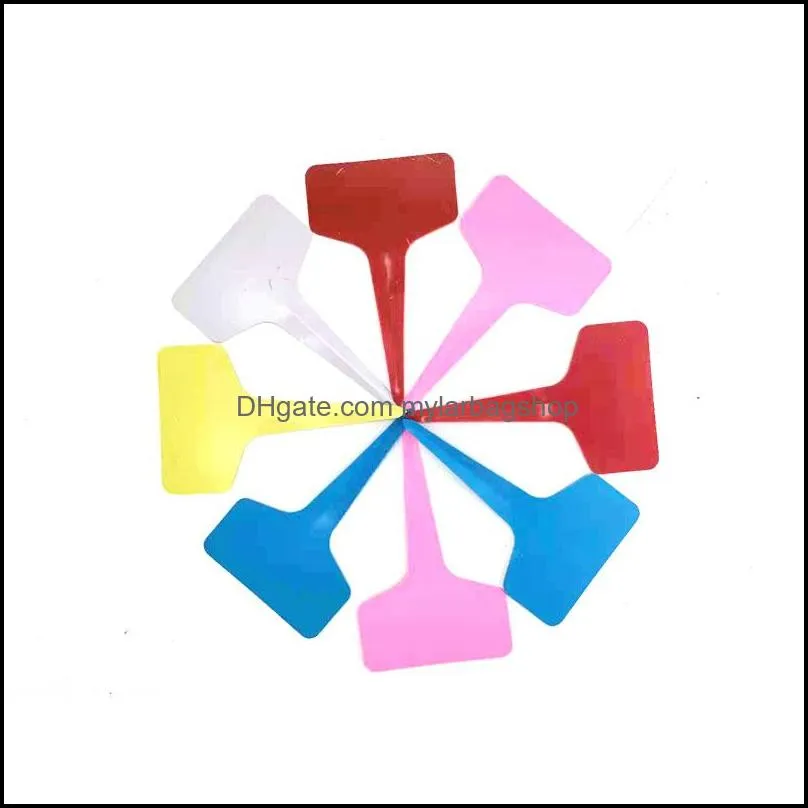 T Shape Plastic Plant Tags Waterproof Flower Seed Varieties ...