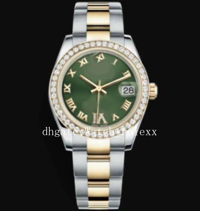 13 Star Supe vende orologi da polso di lusso da 26 mm 31 mm da donna in acciaio inossidabile DAT con diamanti e lunetta bianca perla madre con diamanti Class329K