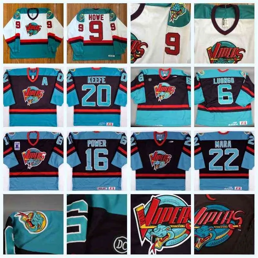 CeoC202 Detroit Vipers 6 Chris Luongo 9 Gordie Howe 25 Dan Kesa 22 Paul Mara 16 Chad Power Shannon Finn 1997 Turner Cup Championship Jersey