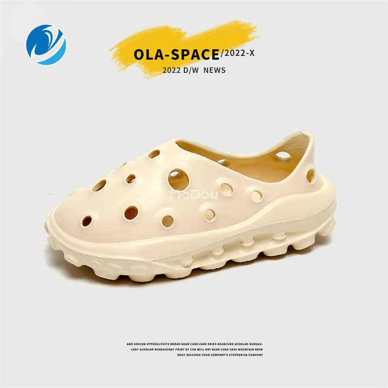 Slippers Mo Dou Summer New Men's Sandals Stylish Outdoor Shoes for Children Kids Women Elastic Soft Breathable Slip on Eva Sandals 220428
