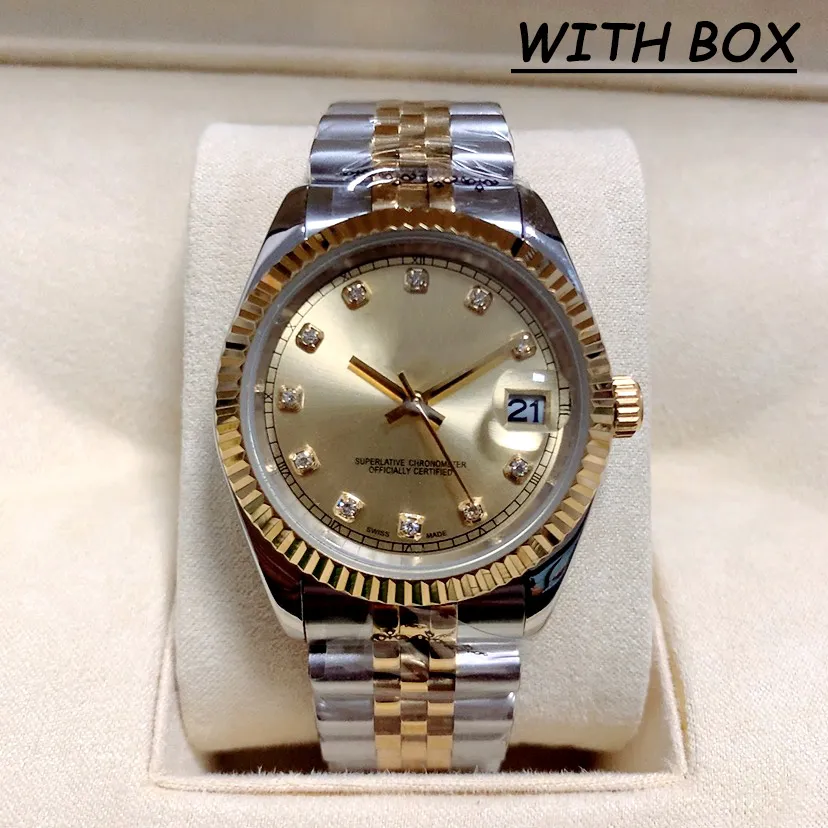 2023 Luxury Mens Watch 41mm/36mm Women Quartz Watchs 31mm/28mm Gold Dail 2813 movement Automatic Mechanical Luminous Sapphire waterproof 904L steel wristwatches