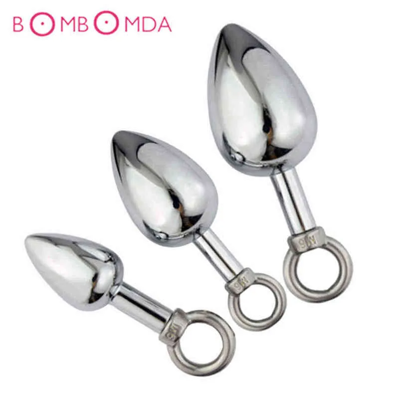 Nxy Sex Anal Toys Prostate Massage Butt Plug Metal Anus Stimulator Stainless Stainless Stainless Toys for Men Men Women vition 1220