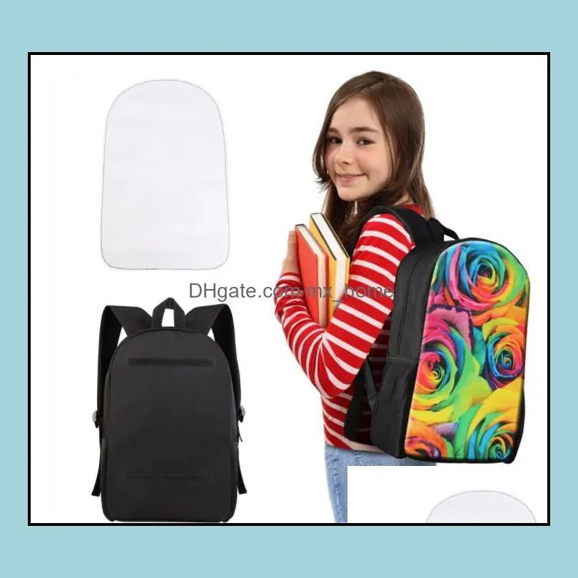 wholesale sublimation diy backpacks blank other office supplies heat transfer printing bag personal creative polyester school student bag