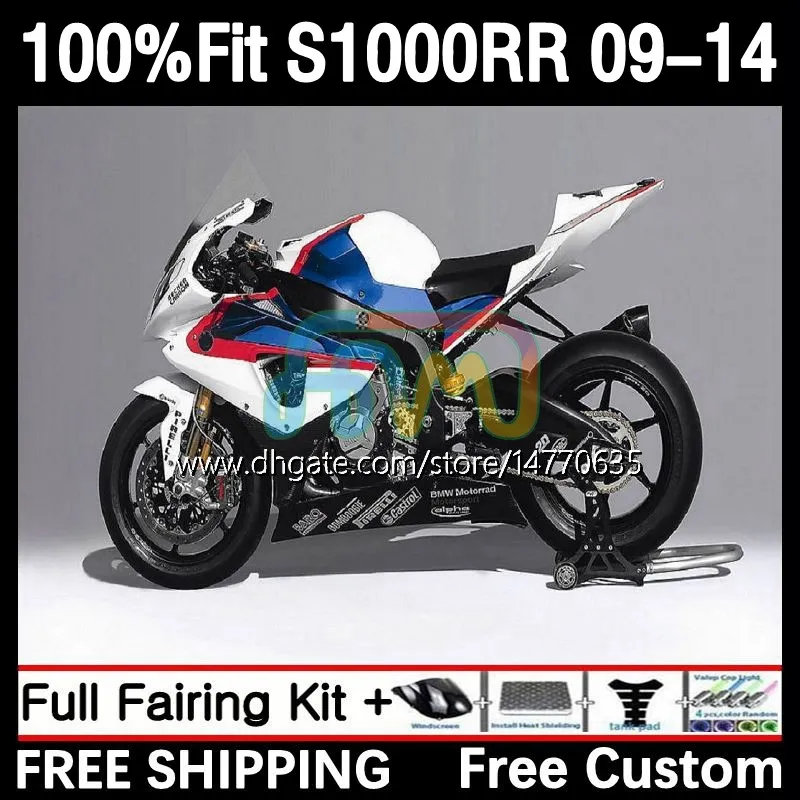 BMWのOEMフェアリングキット1000RR 1000 RR S1000-RR 09-14 2DH.93 S-1000RR S1000 RR 2009 2010 2011 2012 2012 2013 2014 S1000RR 09 10 11 12 13 14噴射型ボディボディボディホワイトホワイト