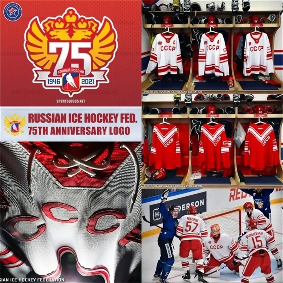 Vipceomit rysk hockeytröja med 75 -årsjubileum