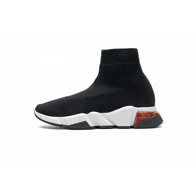 Fashion Speed Trainers sock shoes High Quality booties men women Trainer luxury designer walking lace socks boot runners mens red black casual stretch knit Sneakers