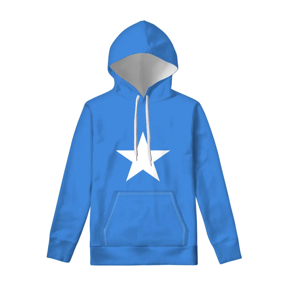 Somalia männlich Jugend Reißverschluss Sweatshirt benutzerdefinierte Name Nummer Foto Hoodie Nation Flagge Soomaaliya Republik Somalia Druck Text Kleidung