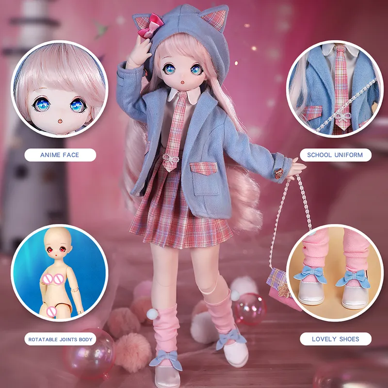 Dream Fairy 1/4 BJD Anime Style 16 Polegadas Doll Junta De Bola Conjunto  Completo, Incluindo Roupas De Roupas Kawaii Para Meninas MSD 220505 De  $398,02