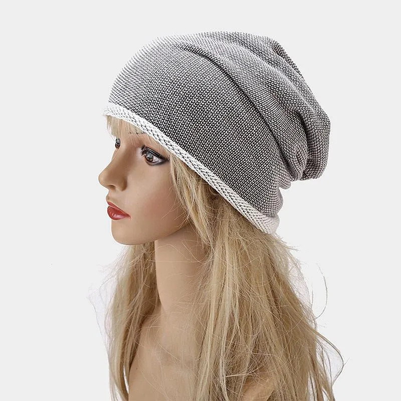 Berets Summere Beanie Hat Женщины мужчины сцепляют дышащие шляпы -турбаны головные уборы мешковатые шапки эластичный голов Hariband Fashion Hip Hop Gorro