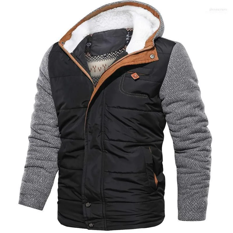 Męska marka parkas marka zimowa kurtka męska rozmiar m-3xl swobodny szczupły fit bawełny gęste płaszcze męskie moda ciepłe z kapturem Parka Casaco Masculino