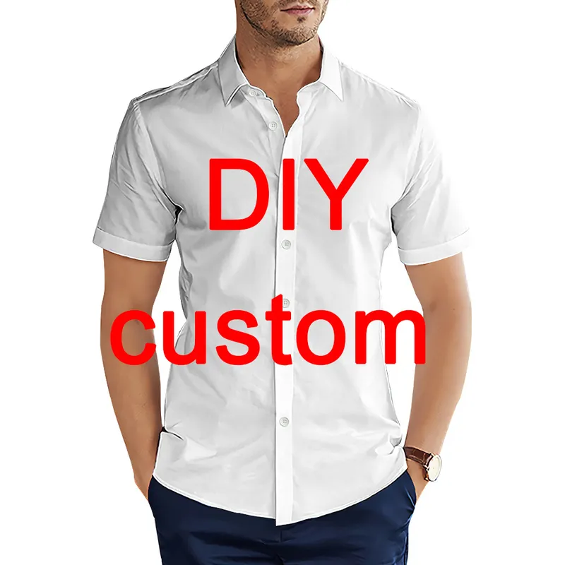 CLOOCL Camicie da uomo DIY Custom 3D Graphic Top Camicia hawaiana Abbigliamento moda casual Ropa Hombre Drop 220704