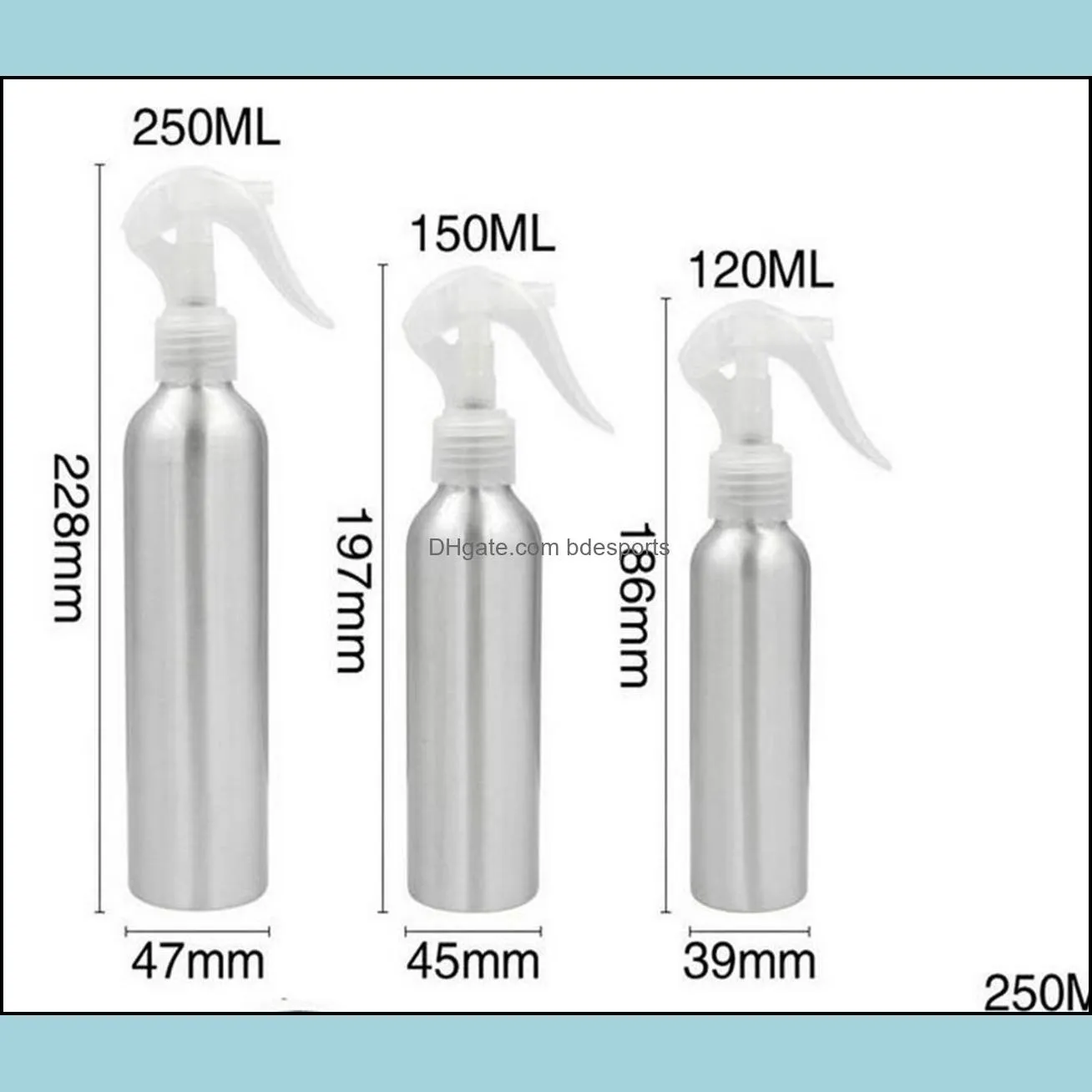 30/50/100/120/150/250ml Liquid Soap Dispenser Aluminum Watering Bottle Mice Spray Bottles Fine Mist Refill Cosmetic Container Mouse Bathroo