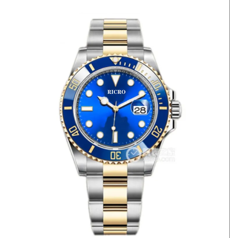 EW Factory Men's Watch 41 MM Blue Spring 3235 Automatisk rörelse Keramisk ring 904 Fine Steel Super Luminous Scratch Proof Sapphire Submersion Series