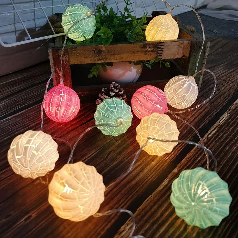 Strängar 10/20 LED Macaron Star Light String Fairy Garlands USB Batteridriven juldekor Lampa Holiday Party Wedding Decorativeled