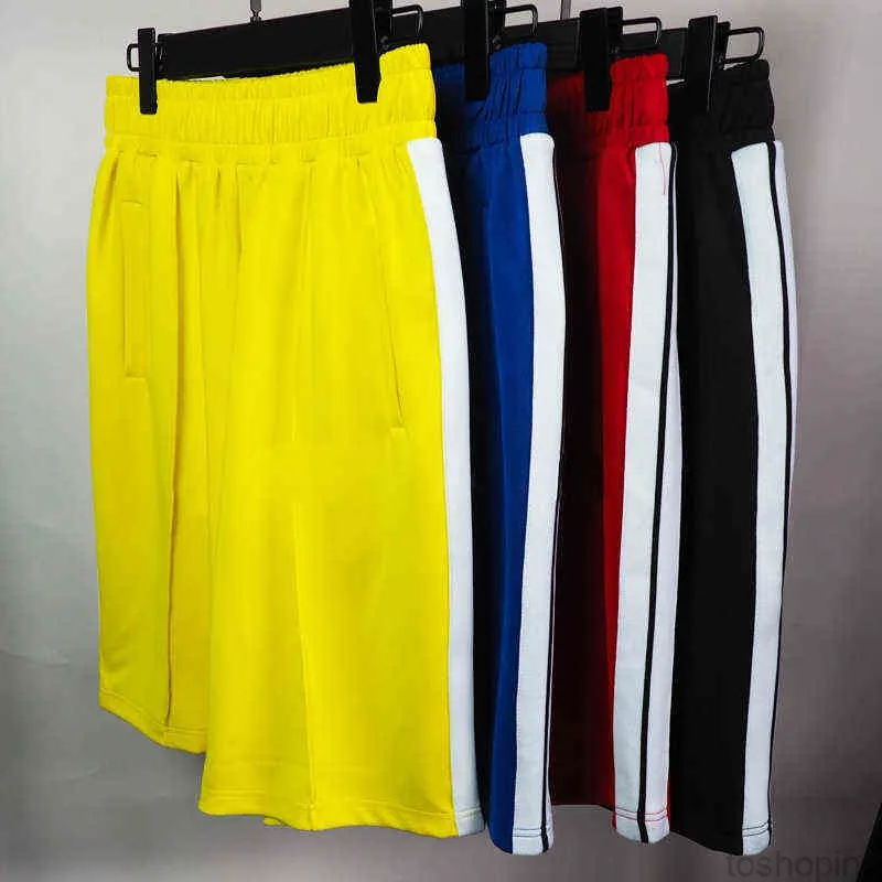 Tide Brand Pa Angel Color Side Woven Loose Shorts Men's and Women's Ins Fashion Color-blocking Sports Sweatpants Palm Summer Beach Pantss