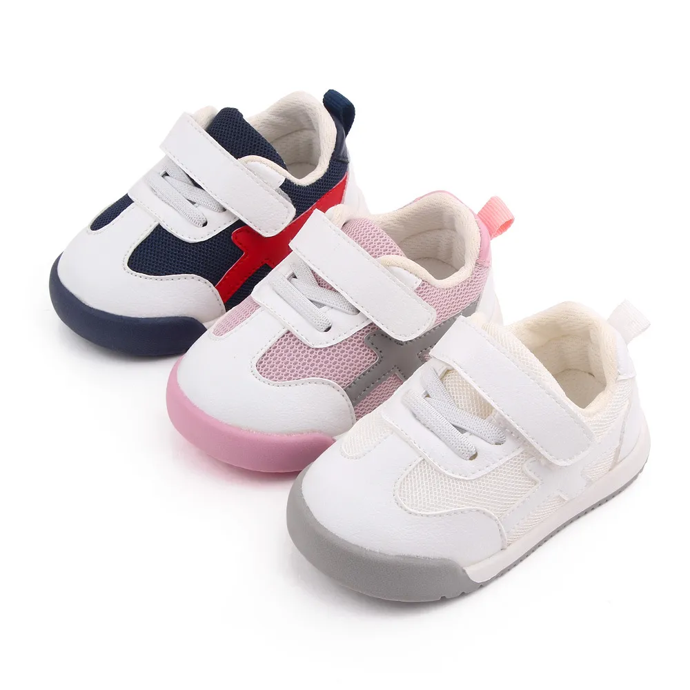 Zapatillas de deporte para primeros pasos para bebés y niñas, zapatos deportivos para niñas, calzado informal transpirable de fondo suave, talla 15-20, novedad de primavera y otoño de 2022