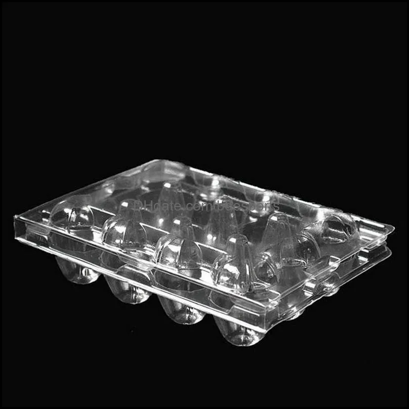 12 Holes Quail Egg Containers Plastic Clear Egg Boxes D28mm/H39mm Package Box Holder Free Shipping ZA4002