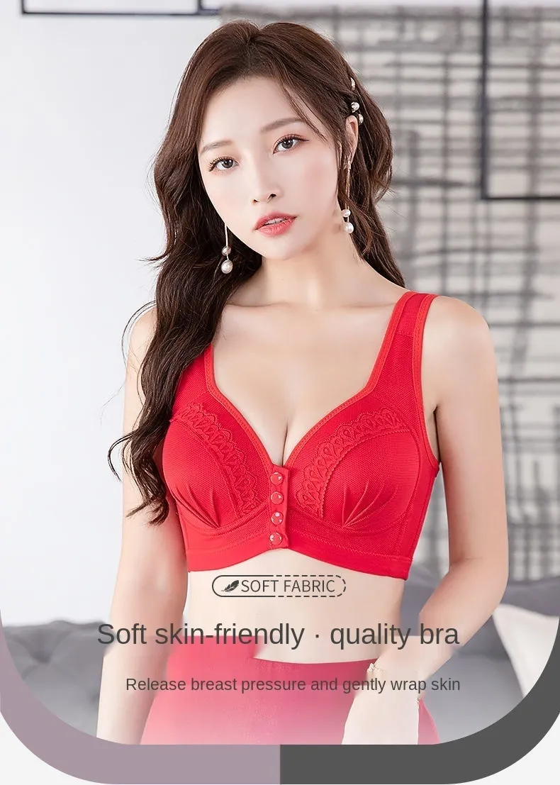 Thin Bras for Women Large Size Underwear Wrapped Breast Ladies