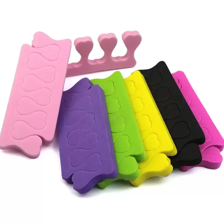 Separadores de Toe Nail Art Soft Sponge Sponge Sponge Finger Finger Finger Pés Cuidados Manicure Pedicure Salson