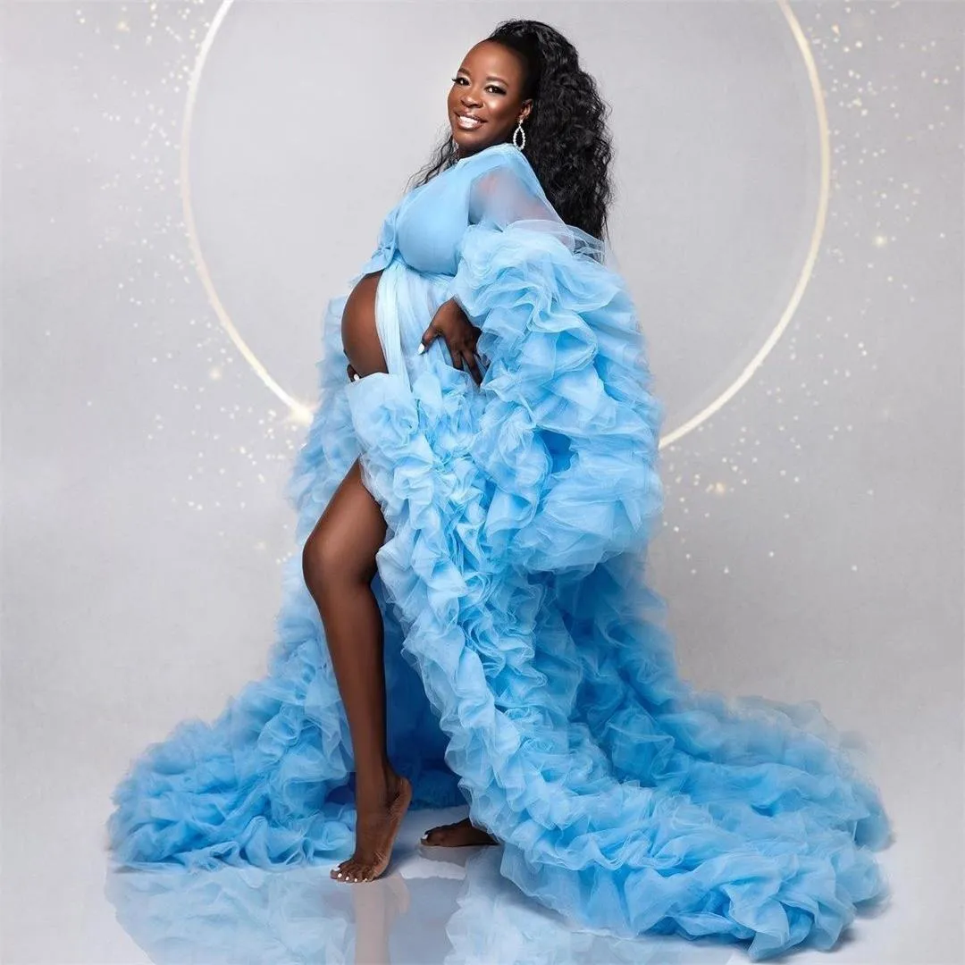 Cheap blue maternity dress sale