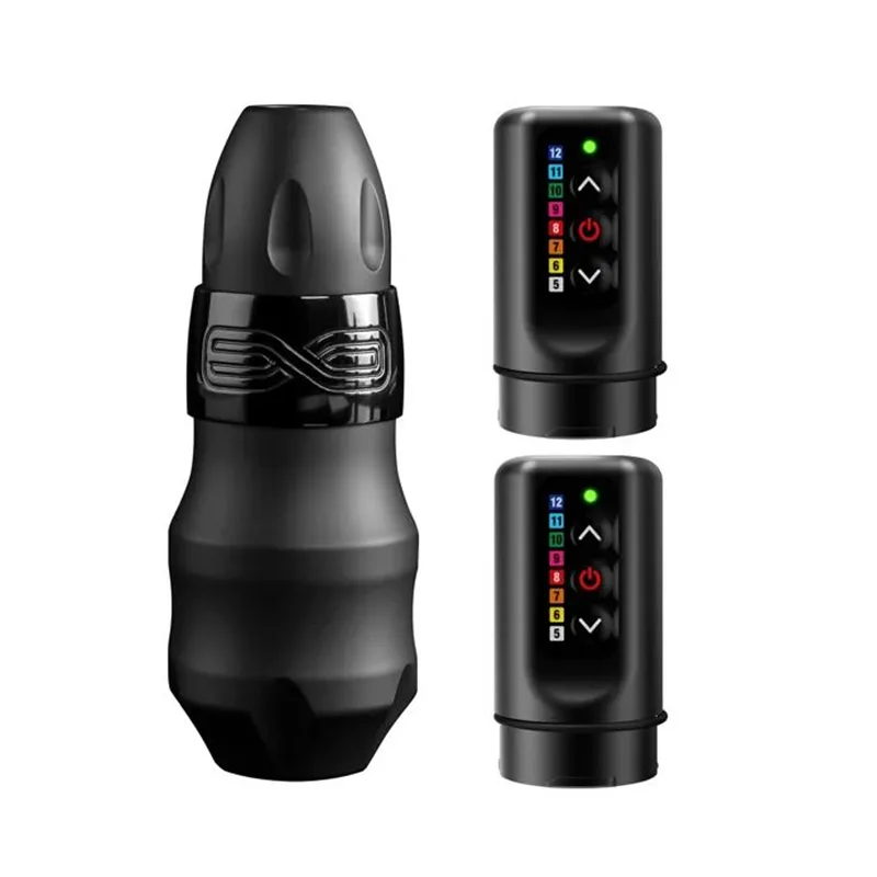 Arrival Exo Wireless Tattoo Machine Pen Starker Coreles-Motor 2400 mAh Lithiumbatterie für Künstler 220609