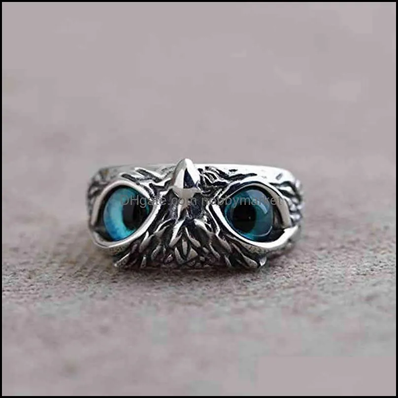 Creative Adjustable Open Owl Ring Frog for Women Men Wedding s Charm Unisex Stainless Steel s Jewelry