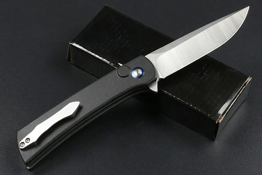 R8231 Flipper Folding Knife D2 Blade G10 Handle Ball Bearing Outdoor EDC Pocket Knives