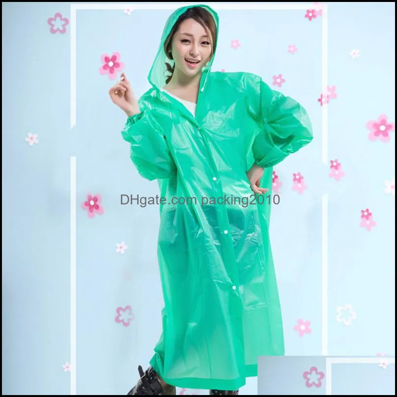 non disposable hooded raincoat long thicken poncho outdoor hiking rain coat waterproof windproof rainwear fashion portable poncho