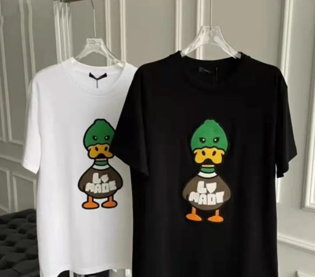 Erkek tişört yaz kısa kollu moda baskılı üstler rahat açık erkekler tees mürettebat boyun kıyafetleri tshirts