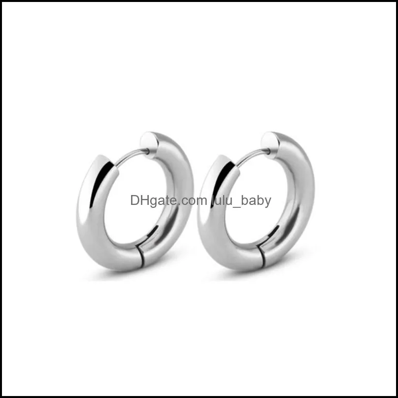 occident style titanium steel earring hoops big hoop earrings body jewelry for men and women