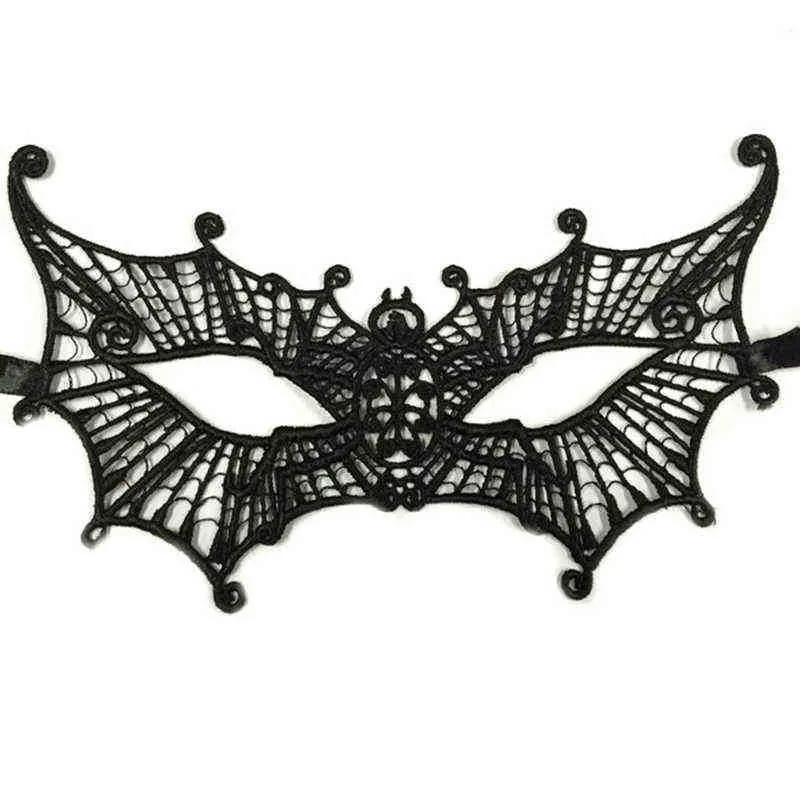 Women Sexy Black Lace Eye Mask Fashion Masquerade Halloween Costumes Accessories Prom Dance Party Half Face Blindfold Masks