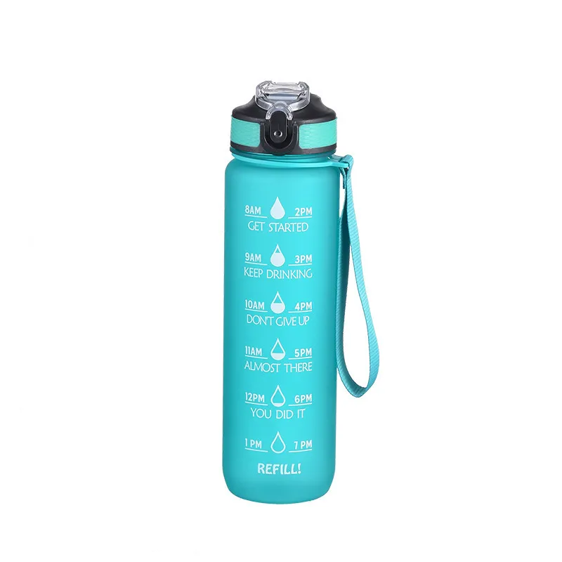 botella de agua sin BPA botella de agua deportiva, botella de agua  motivacional para beber suficiente agua diaria, ideal para fitness,  gimnasio, deportes, al aire libre, Moda de Mujer