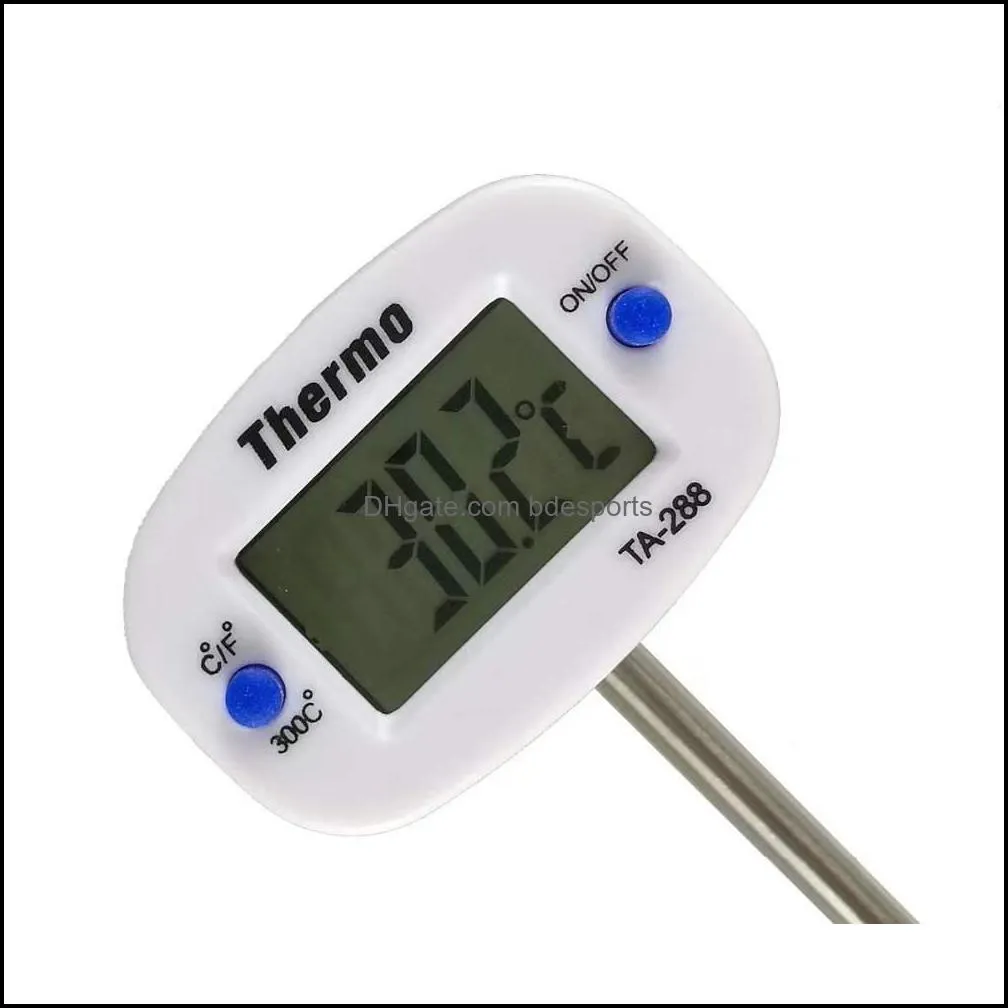 Cooking Thermometers Digital Kitchen Thermometer For BBQ Electronic Food Probe Thermo BBQ Water Milk Meat Temperature Cook tool