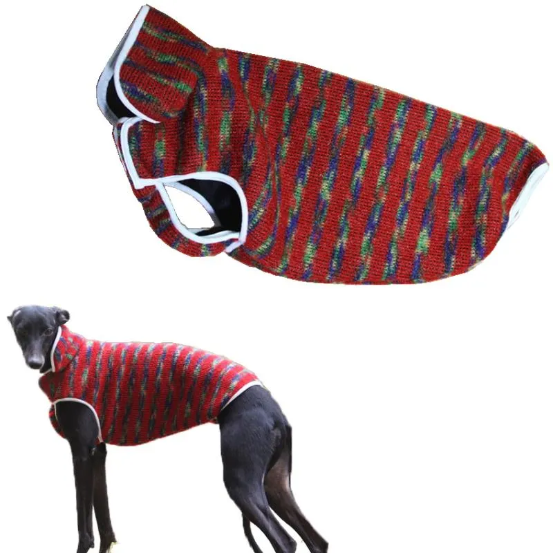 ملابس الكلاب دافئة سترة سترة الشتاء ملابس الحيوانات الأليفة لينة من أجل Whippet Greyhound Suit Coating Coatdog