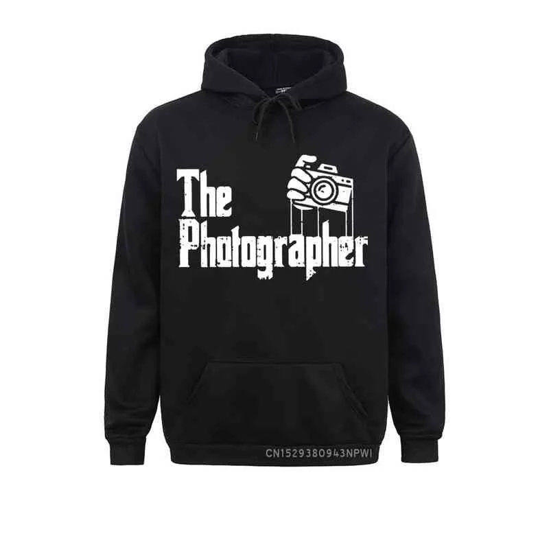 Fotografen Sweatshirt för män Sportwear Classic Hipster Hoodie 90 -talet Godfather Coats Long Sleeve Photography Clothing