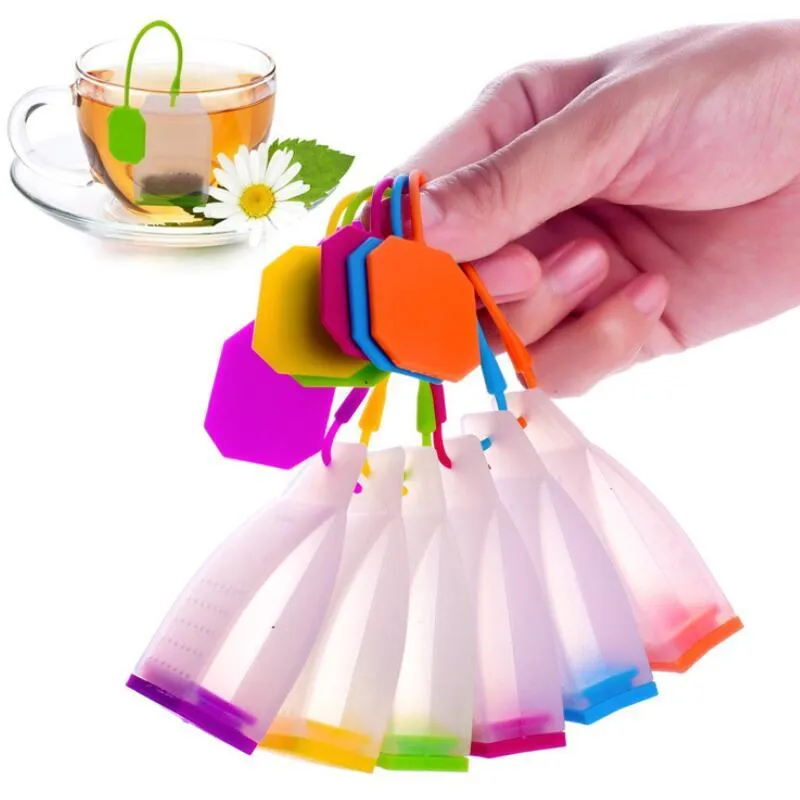 Set 6 Infusori Per Tè In Silicone Con Manico In Acciaio
