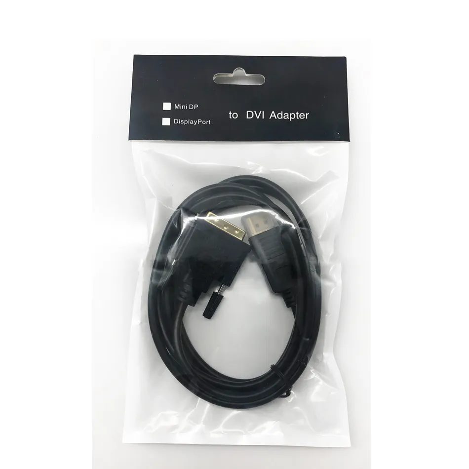 Adattatore Cavo DisplayPort A DVI-D 24+1 (1,8 Metri) - Per Collegare Monitor, PC, Laptop, Proiettori