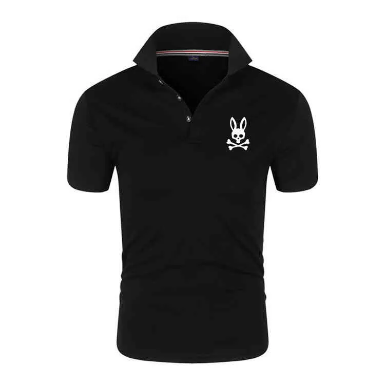 Camisas polo masculinas casuais de marca de verão 2022 de manga curta fashion slim sólida h1203